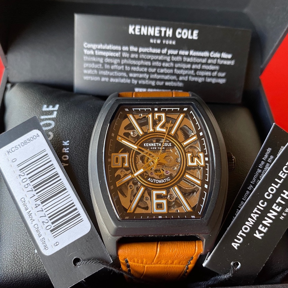 Kenneth Cole  Unixes Automatic Brown Genuine